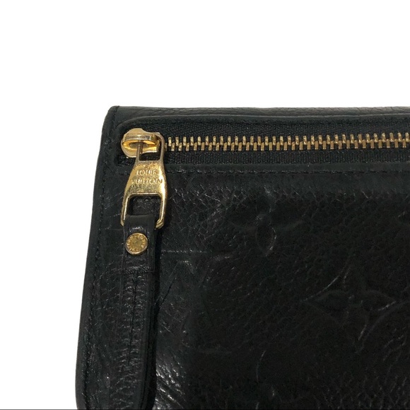 Authentic Louis Vuitton Black Empriente Leather Key Cles Pouch Black Noir Wallet - Picture 6 of 11